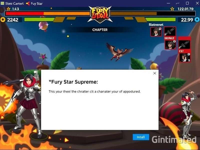 Fury Star Supreme character customization screen