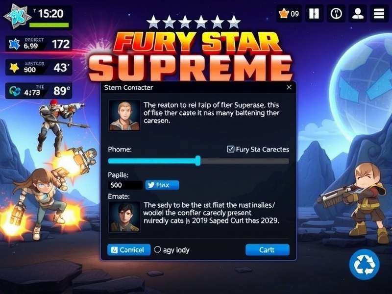 Fury Star Supreme gameplay screenshot showing action sequences